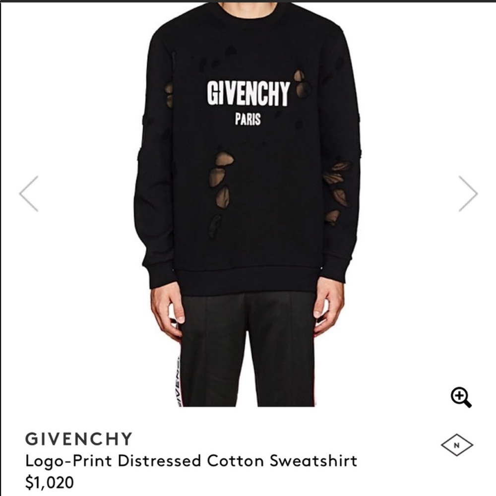 Distressed Givenchy Sweatshirt
